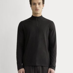 The Rec Quarter-Zip | Black