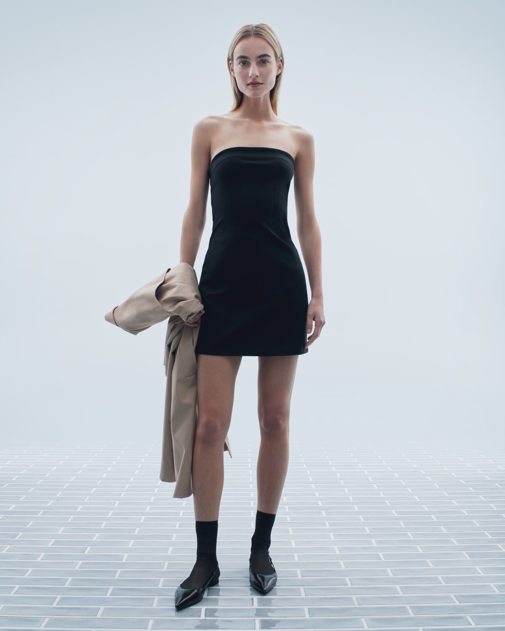 The Dream Strapless Mini Dress | Black - Image 7