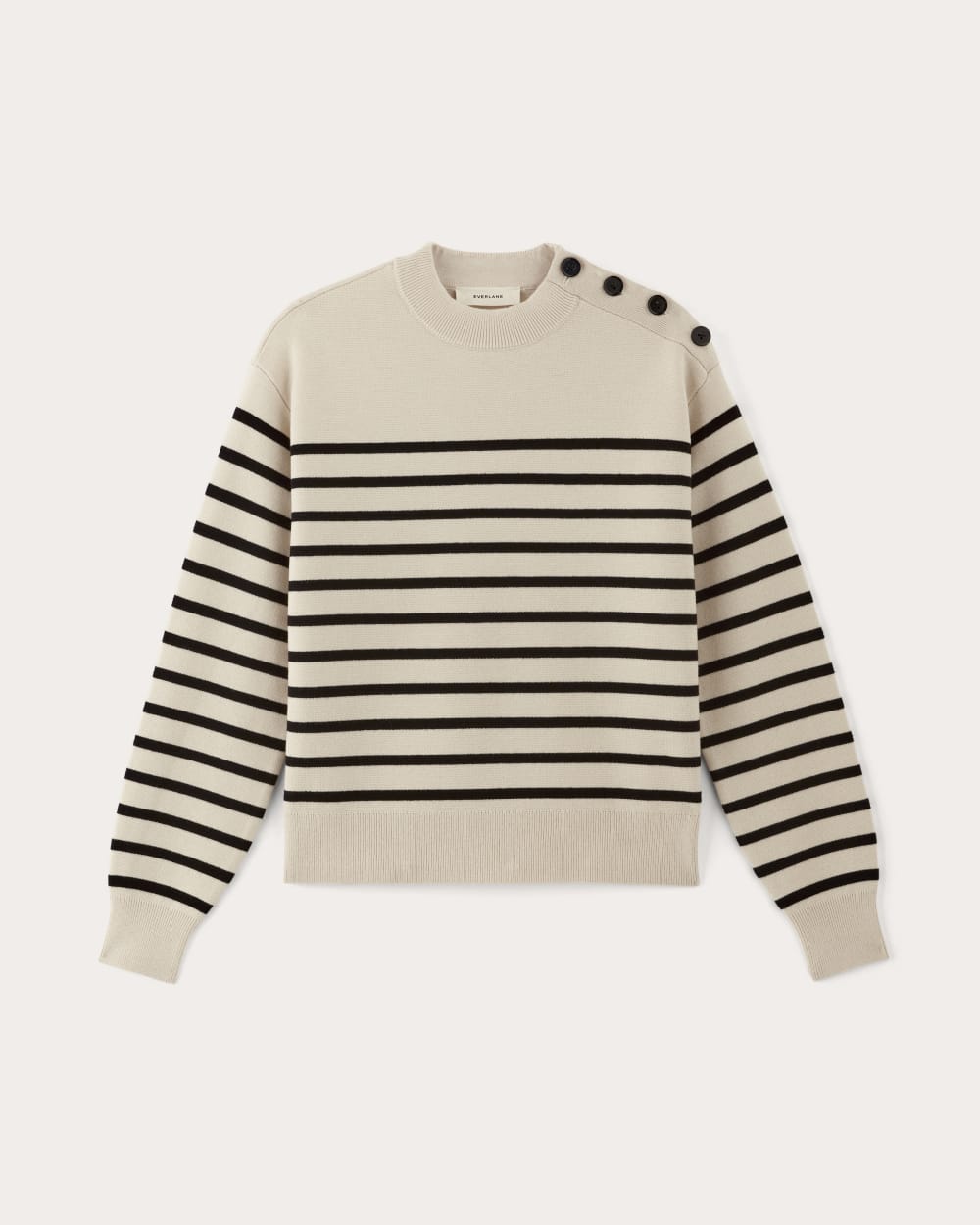 The Mariner Crew Sweater | Canvas / Black - Image 2