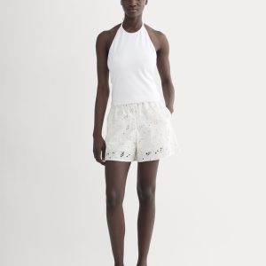 The Eyelet Pull-On Short | Bone