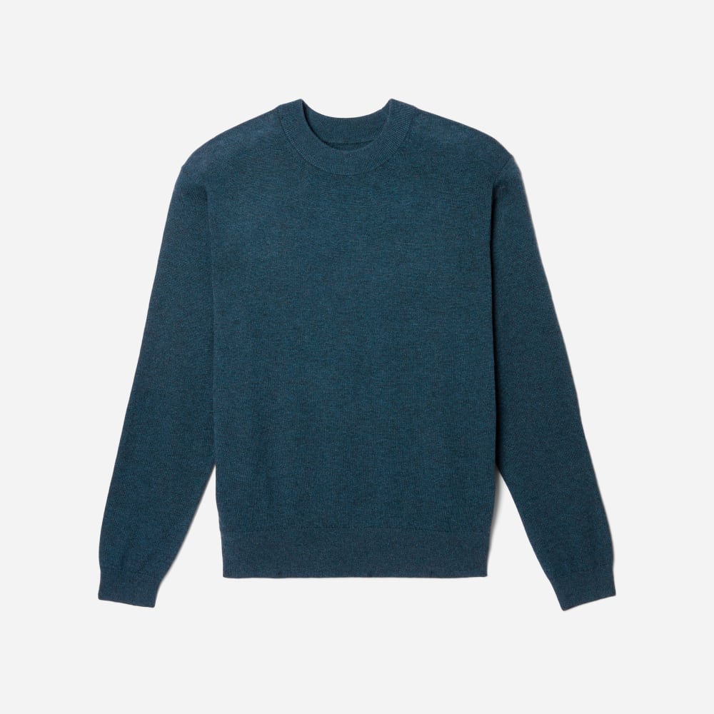 The Merino-Blend Crewneck Sweater | Deep Teal - Image 2