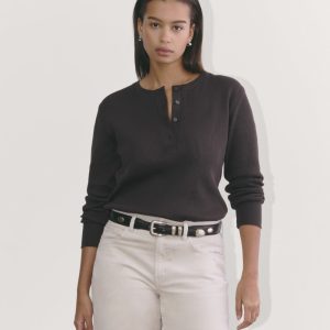 The Waffle Henley | Black