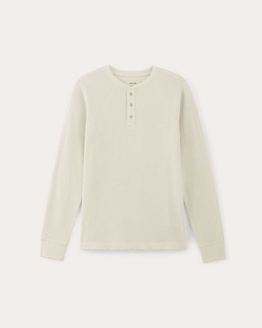 The Waffle Long-Sleeve Henley | Bone - Image 2