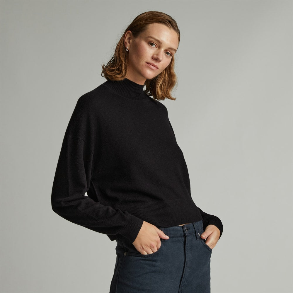 The Luxe Merino Turtleneck | Black