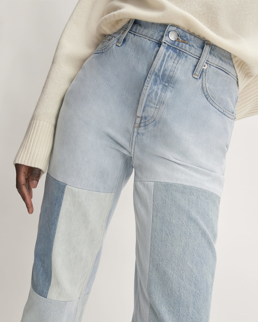 The '90s Cheeky® Mended Jean | Patched Indigo | 28.5 Inseam - Image 5