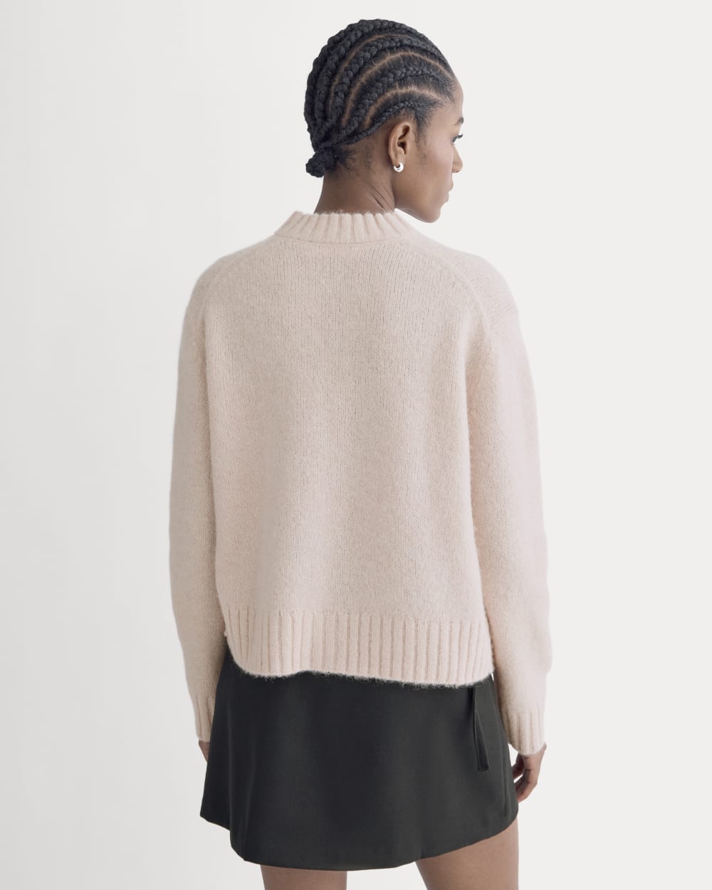 The Crew Cardigan in Alpaca | Soft Rose - Image 5