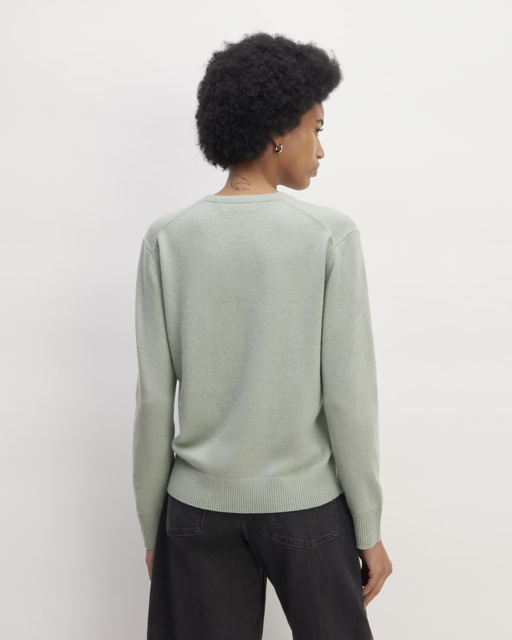 The Classic Crew in Cashmere | Light Sage Green - Image 6