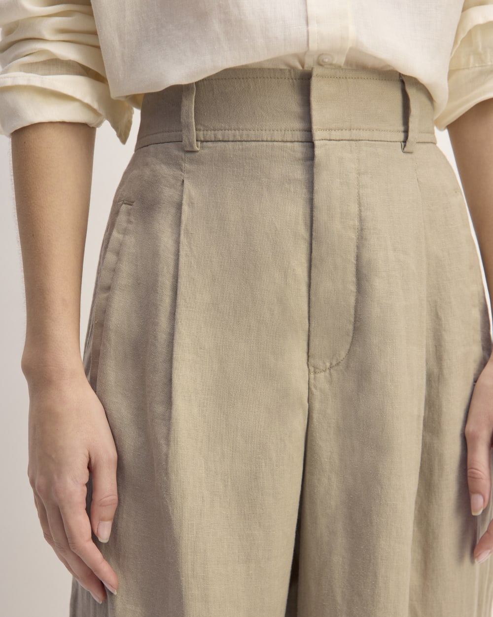 The Linen Way-High® Drape Pant | Trench Coat Khaki - Image 4
