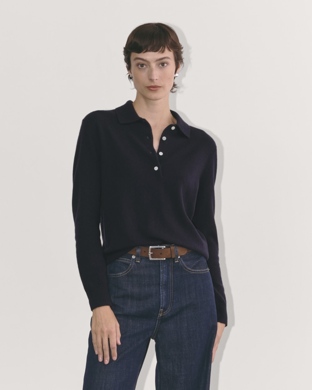 The Classic Polo in Cashmere | Navy