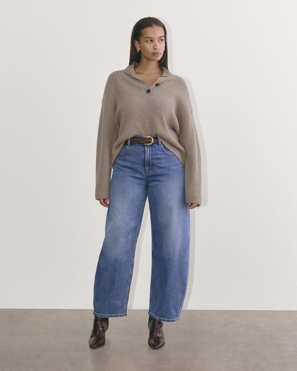 The Cocoon Henley in Wool Cashmere | Oatmeal - Image 5