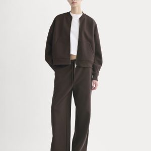 Luxe Fleece Wide-Leg Sweatpant | Dark Chocolate
