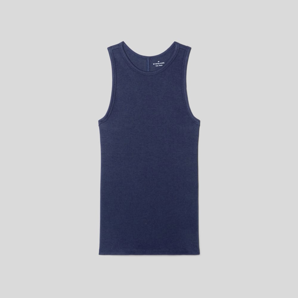 The Luxe Rib Racerback Tank | Navy - Image 2