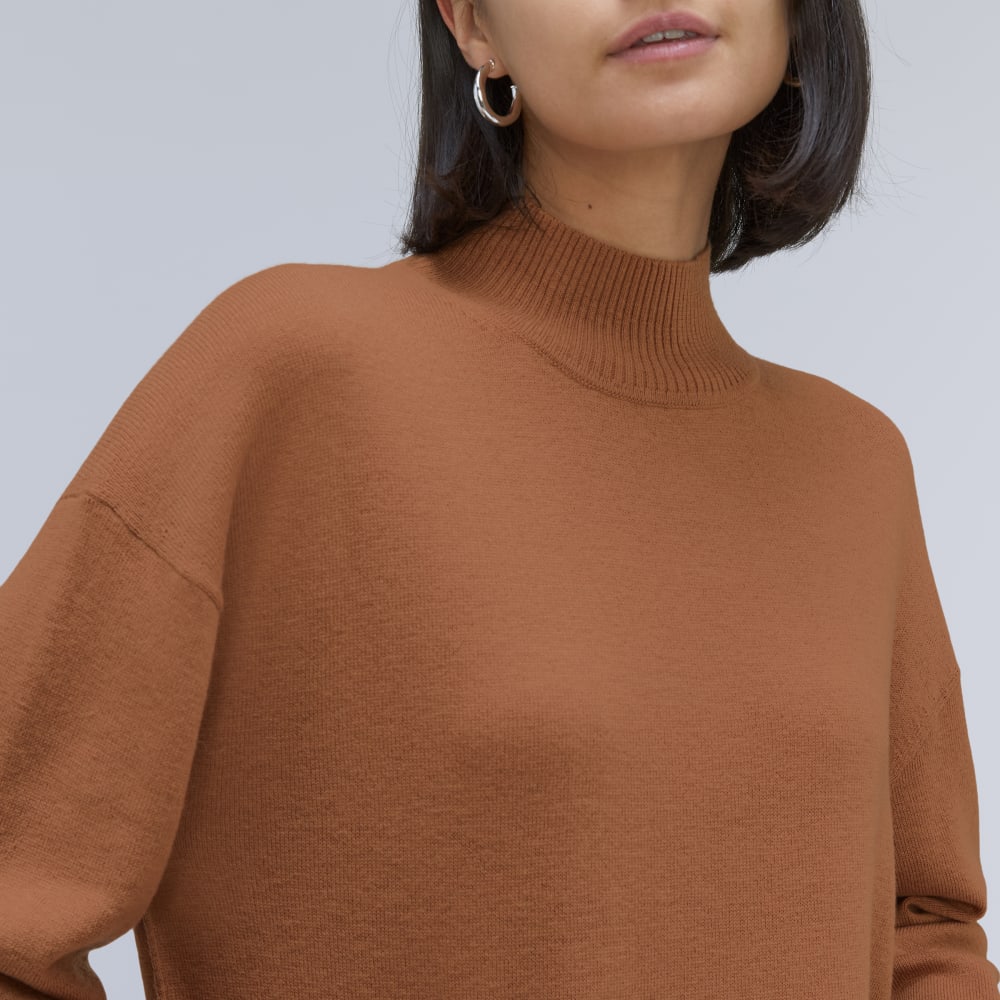 The Luxe Merino Turtleneck | Tawny Brown - Image 4