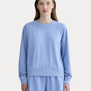 The Off-Duty Long-Sleeve Tee | Granada Sky Blue Garment Dye