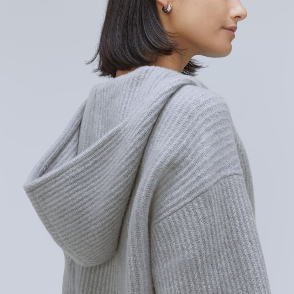 The Cozy-Stretch Hooded Cardigan | Smoke - Image 4