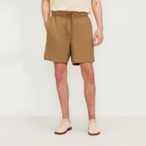 The Linen Easy Short | Toasted Coconut