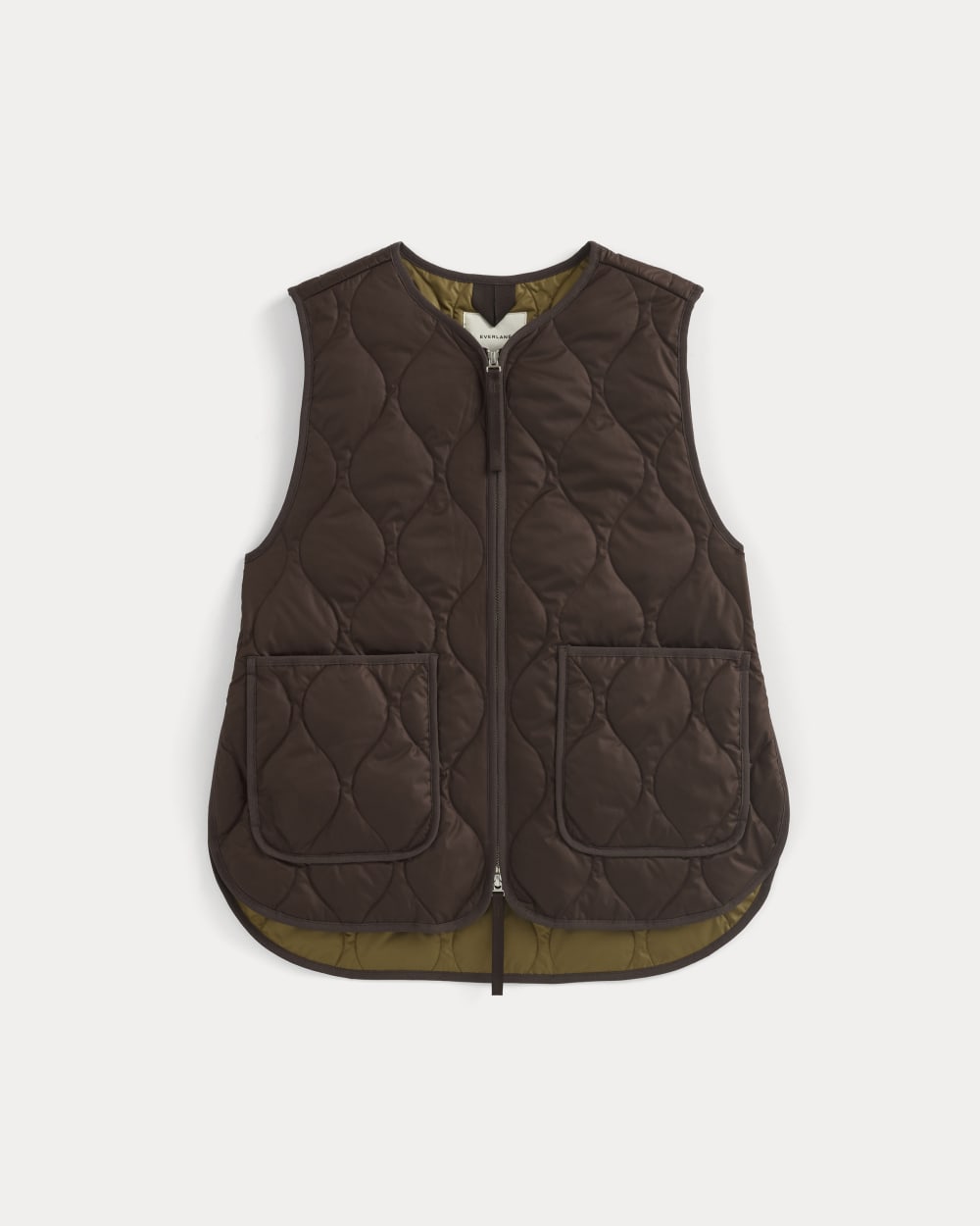 ReNew Quilted Vest | Coffee Bean - Image 2