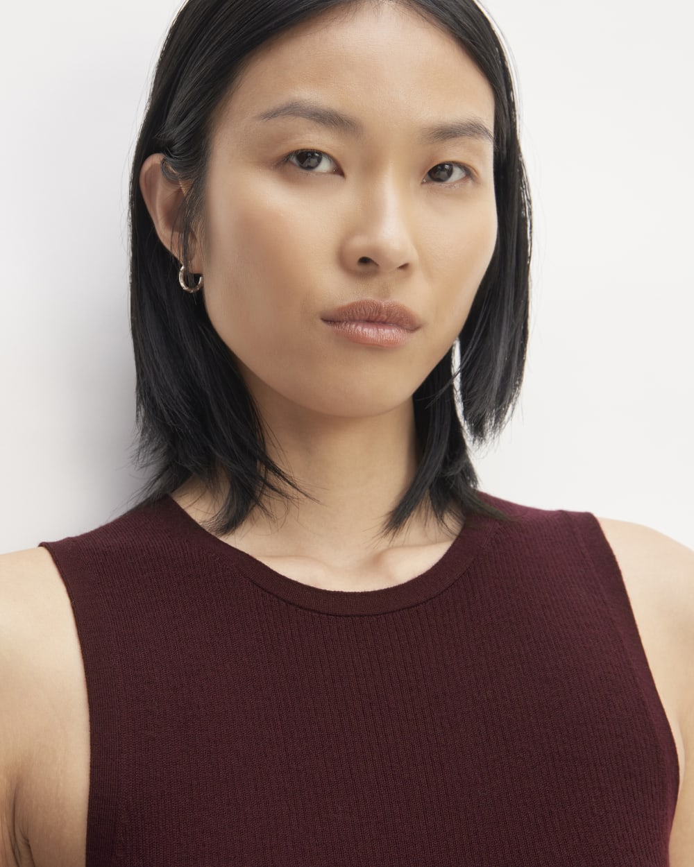 The Tank in Ultrasoft Merino | Burgundy - Image 4