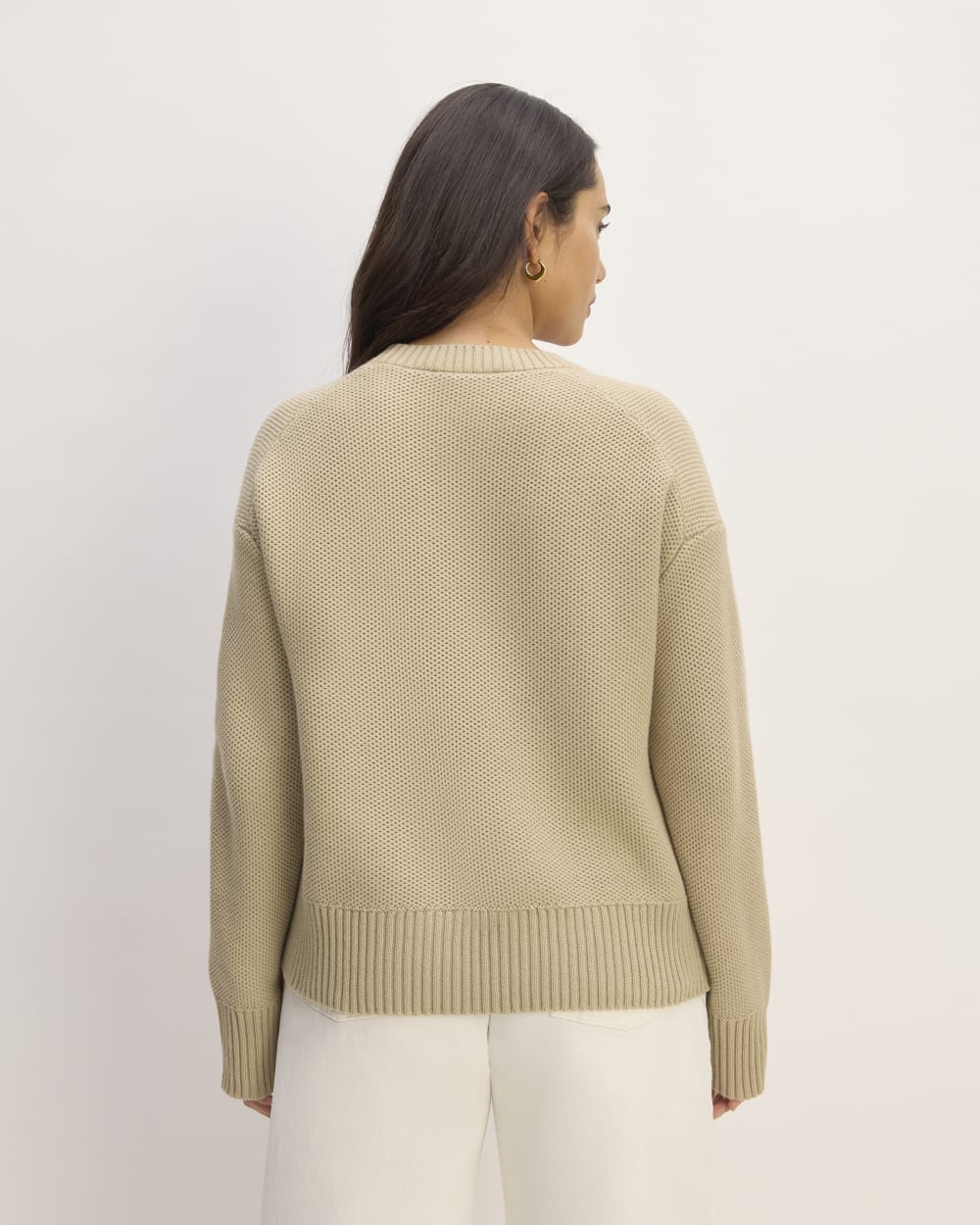 The Cotton Honeycomb Square Crew | Trench Coat Khaki - Image 6