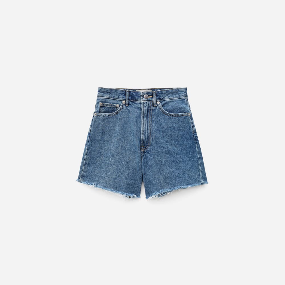 The A-Line Denim Short | Medium Indigo - Image 2