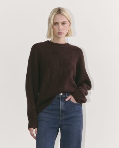 The Cocoon Crew in Wool Cashmere | Americano