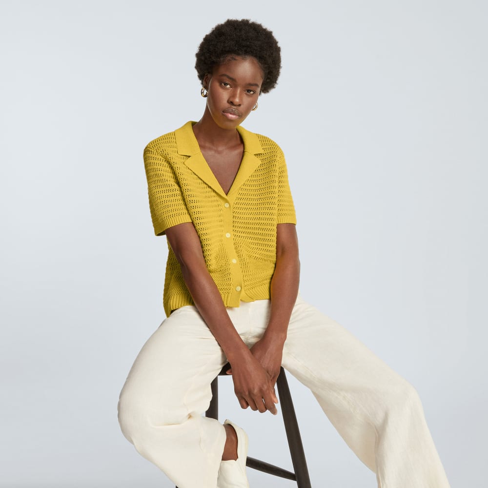 The Crochet Knit Polo | Super Lemon - Image 5