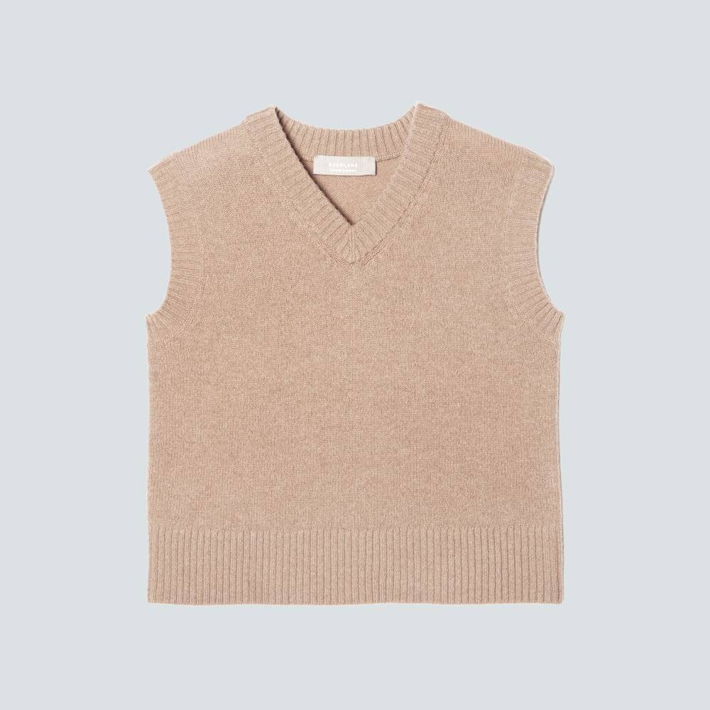The Cashmere Vest | Light Camel - Image 2